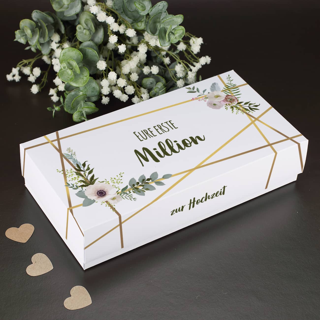 Erste Million - Geschenkbox für Geldgeschenk zur Hochzeit