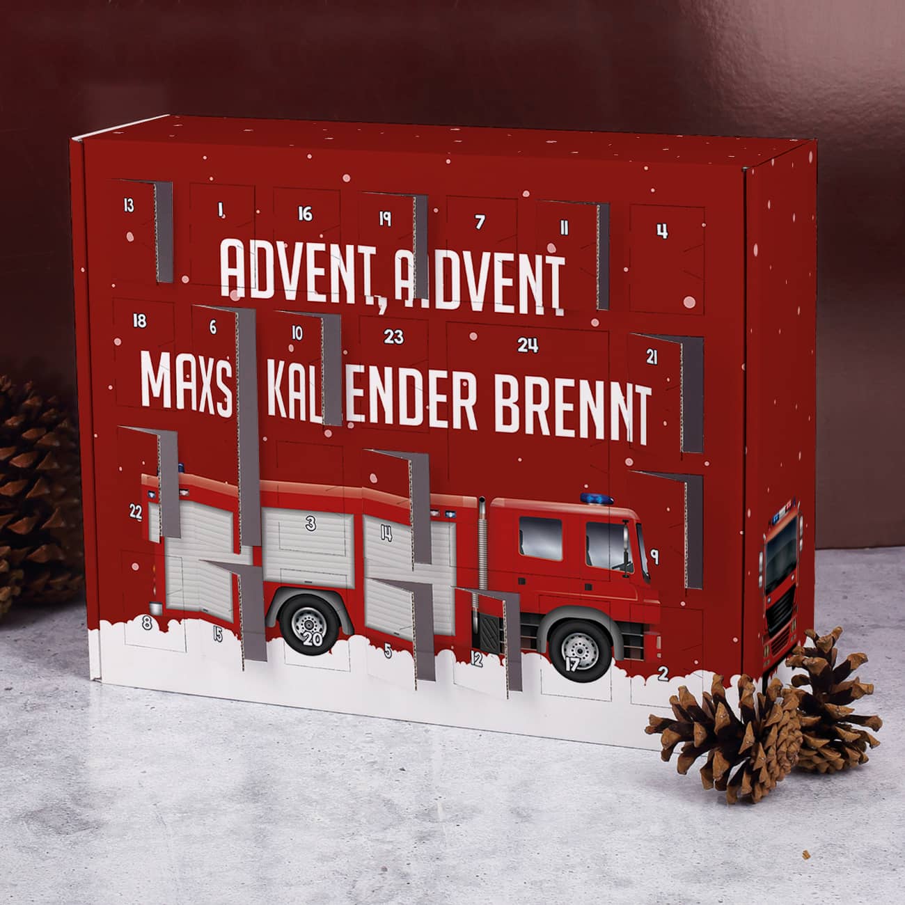 Feuerwehr Adventskalender zum selbst Befüllen