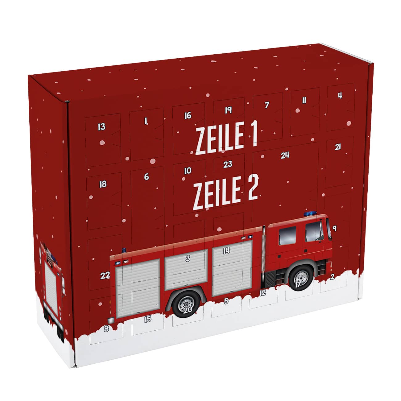 Feuerwehr Adventskalender zum selbst Befüllen