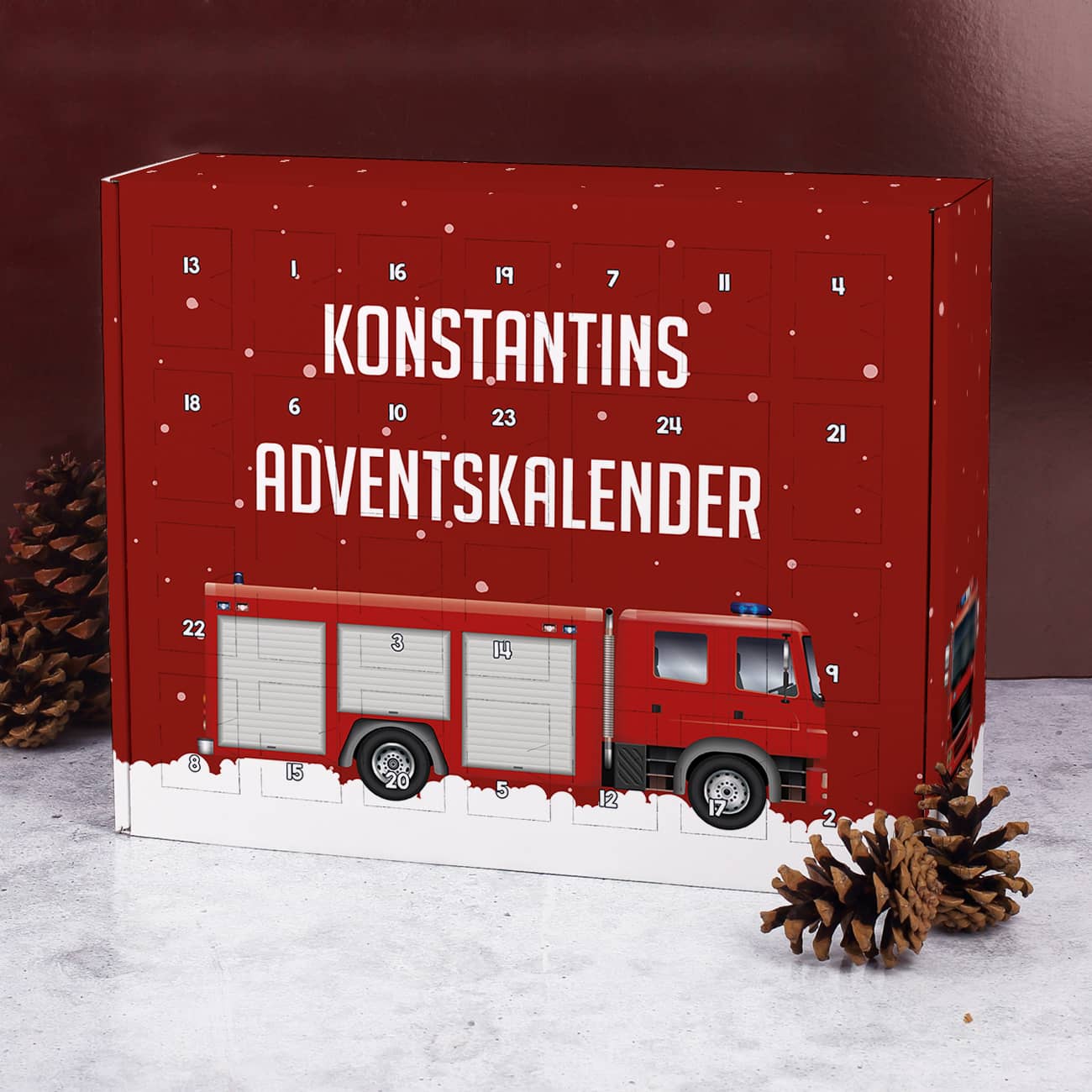 Feuerwehr Adventskalender zum selbst Befüllen