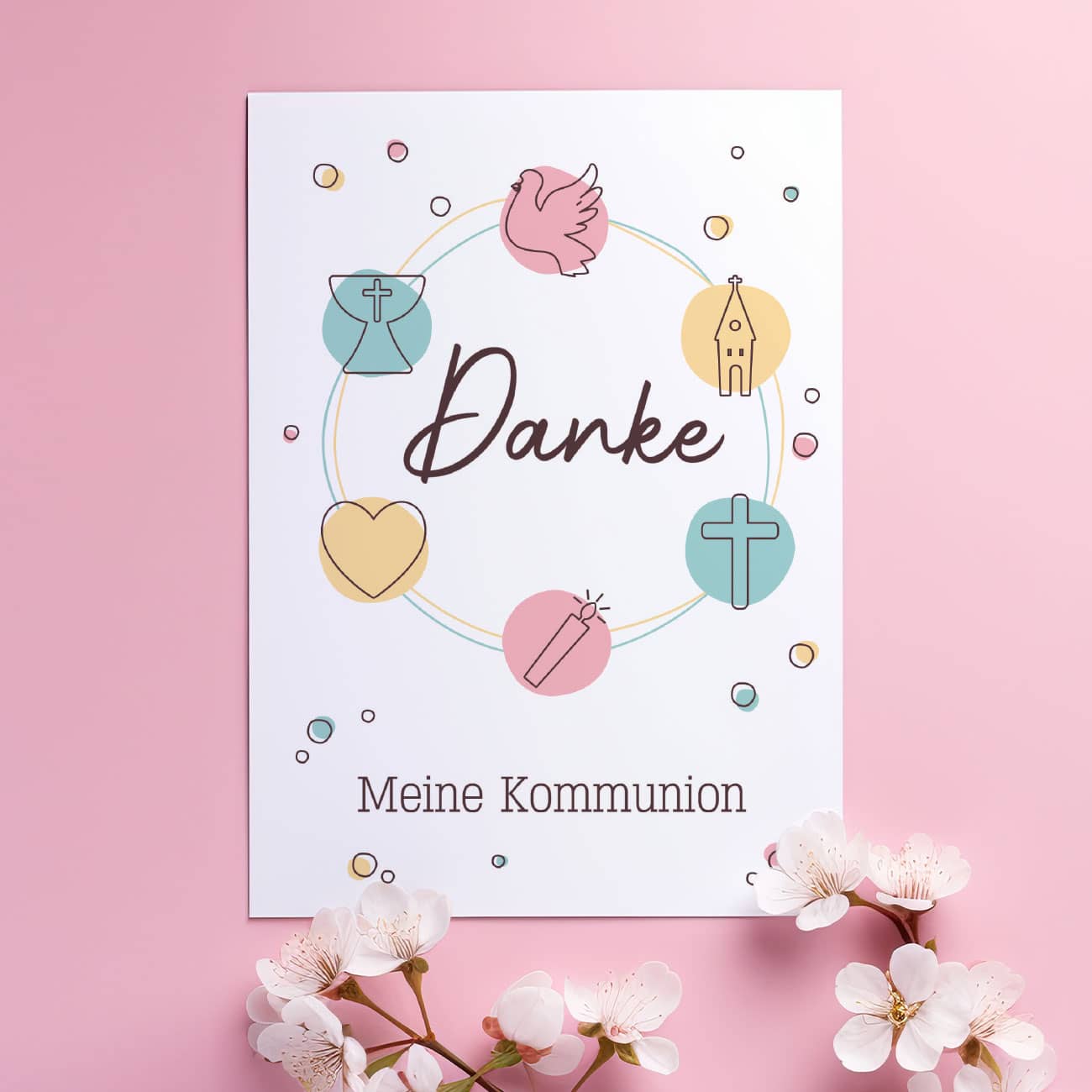 Dankeskarte zur Kommunion