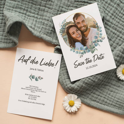 Save the Date Karte mit Foto, Datum, Text & Namen personalisiert