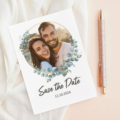 Wunderschöne Save the Date Karten rundum personalisiert