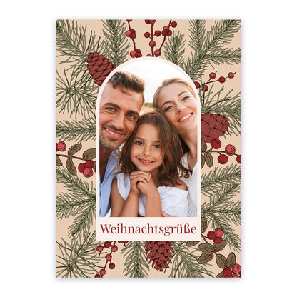 Persönlicher Weihnachtsgruß im Postkartenformat