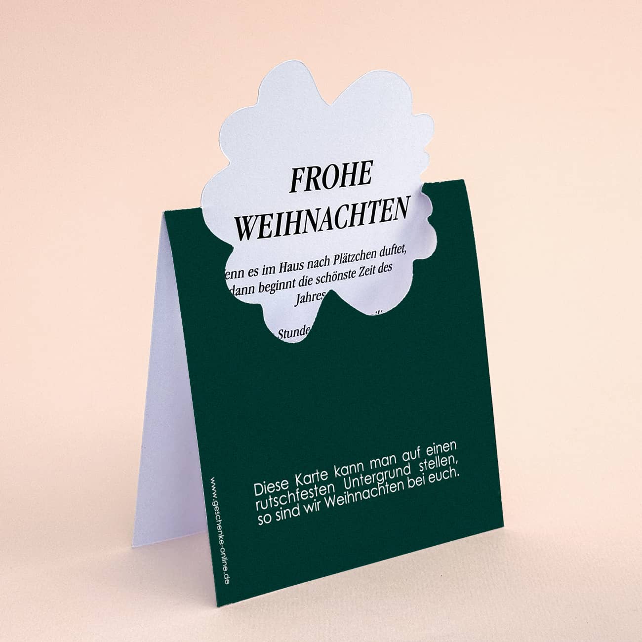 Frohe Weihnachten - Karten mit Winterlandschaft und Ihrem Text, 4er Set