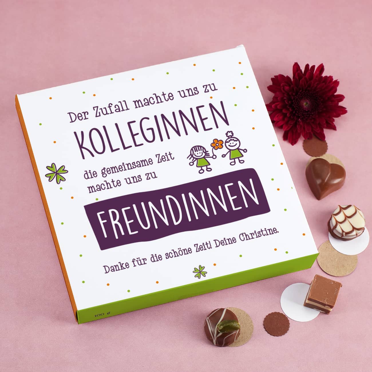 Lindt Pralinen zum Abschied für Kolleginnen