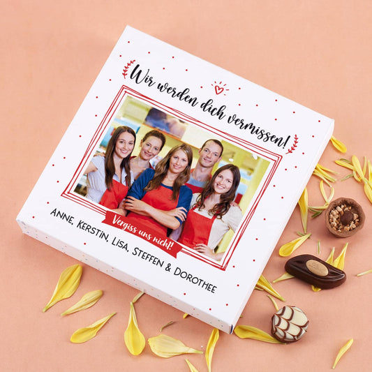 Lindt Pralinen Foto - Abschiedsgeschenk für Kollegen & Kolleginnen