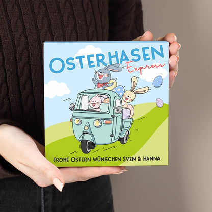 Lustige Pralinen zu Ostern Osterhasen Express