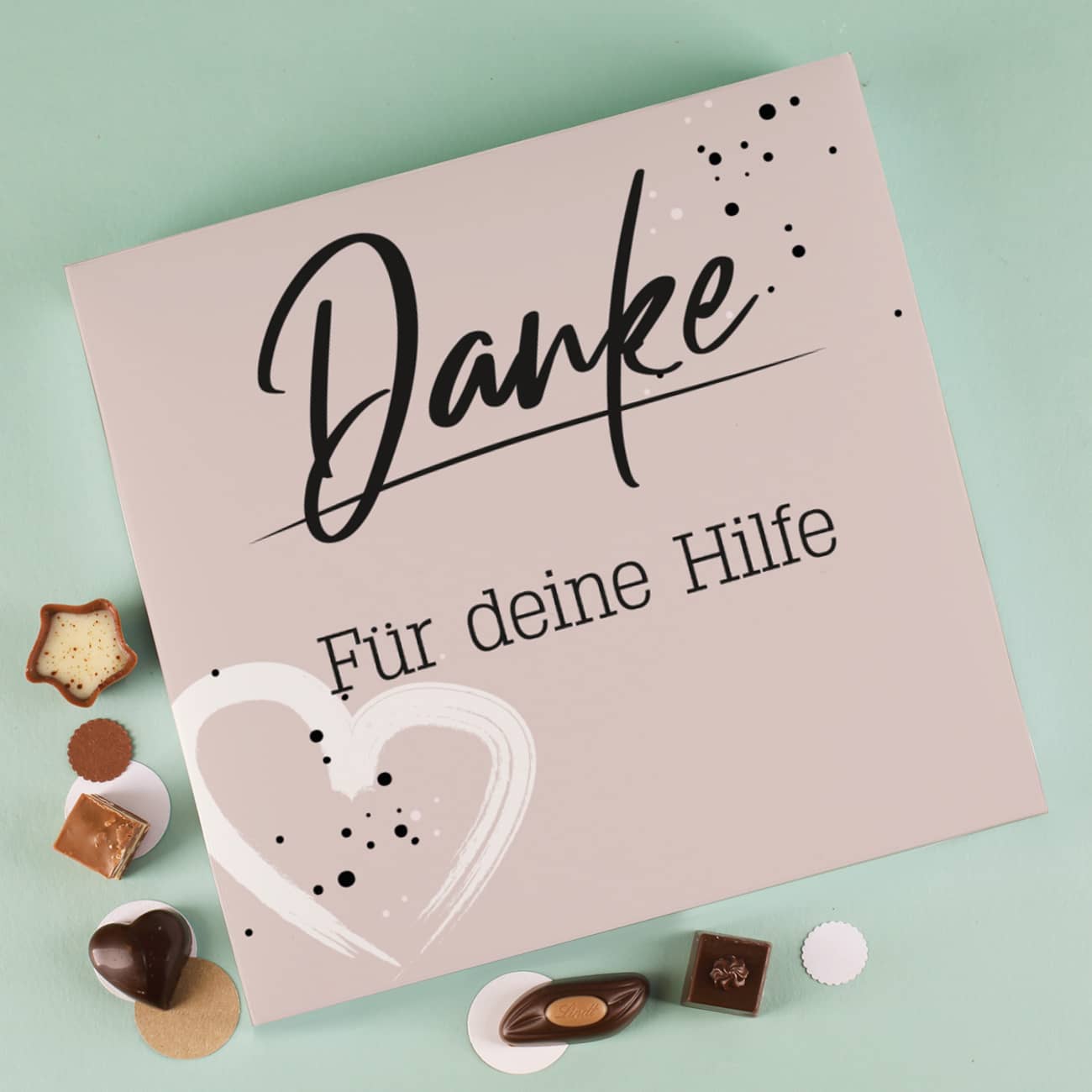 Danke Lindt Pralinen mit Wunschtext