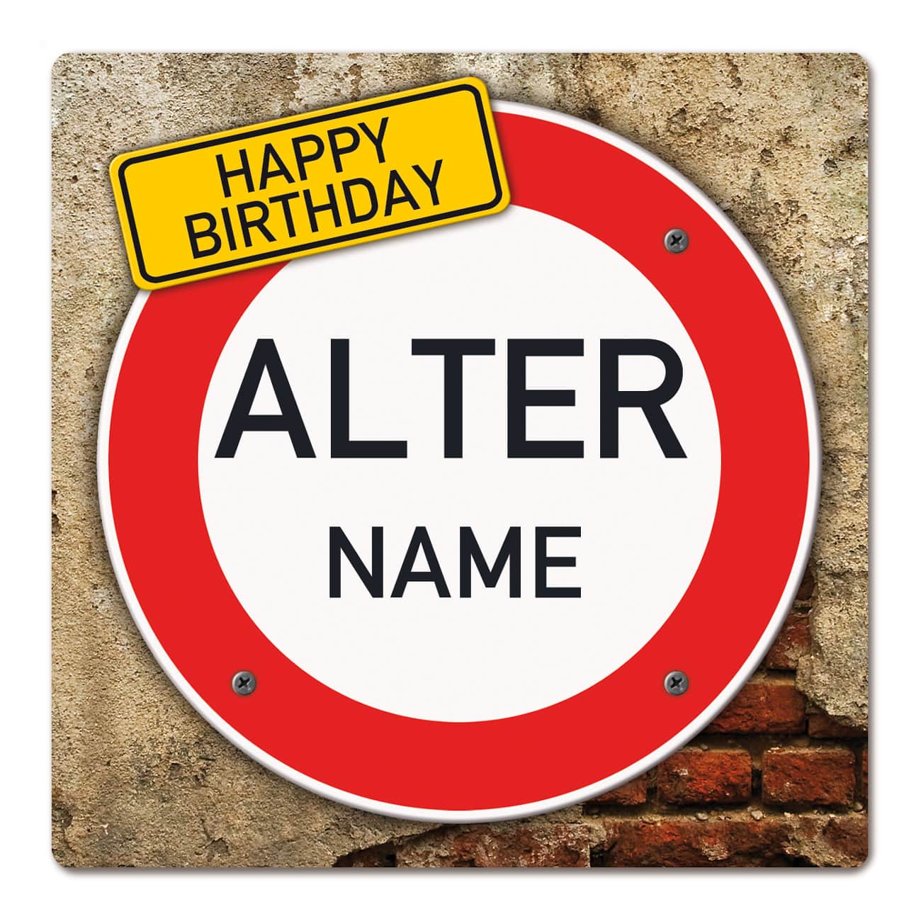 PVC-Banner zum Geburtstag