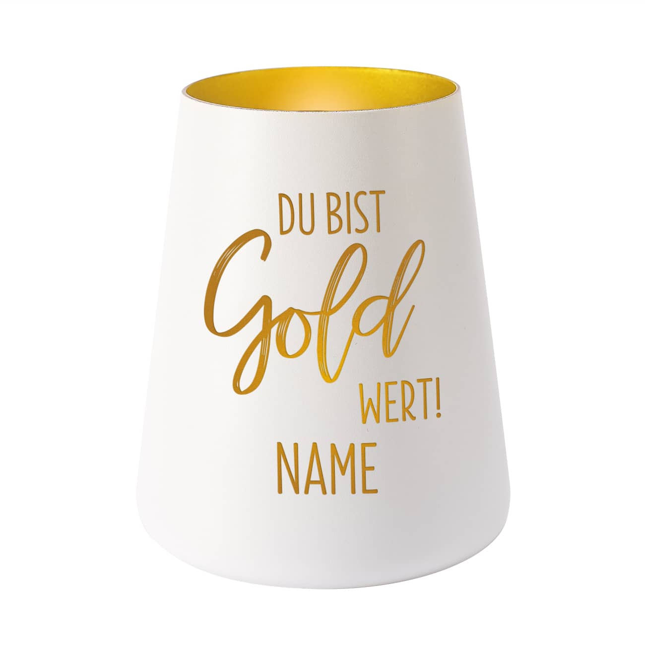 Personalisiertes Windlicht mit Name nach Wunsch