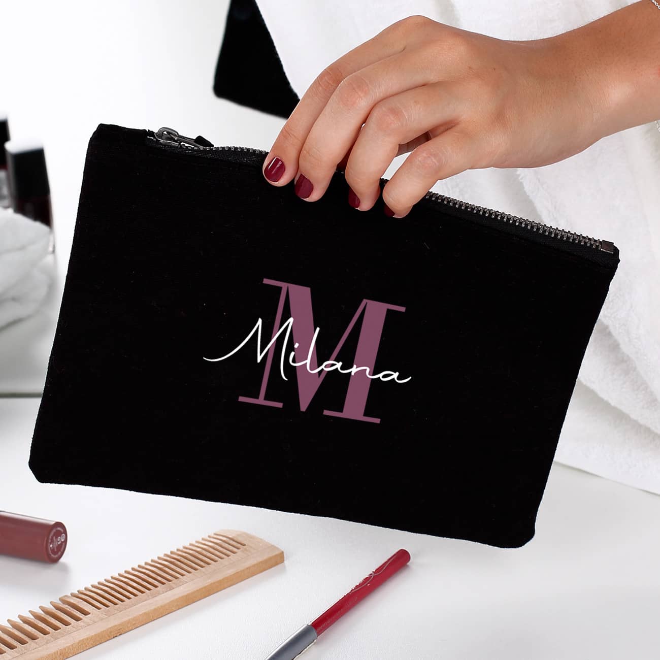 Beautycase mit Name und Initiale personalisiert