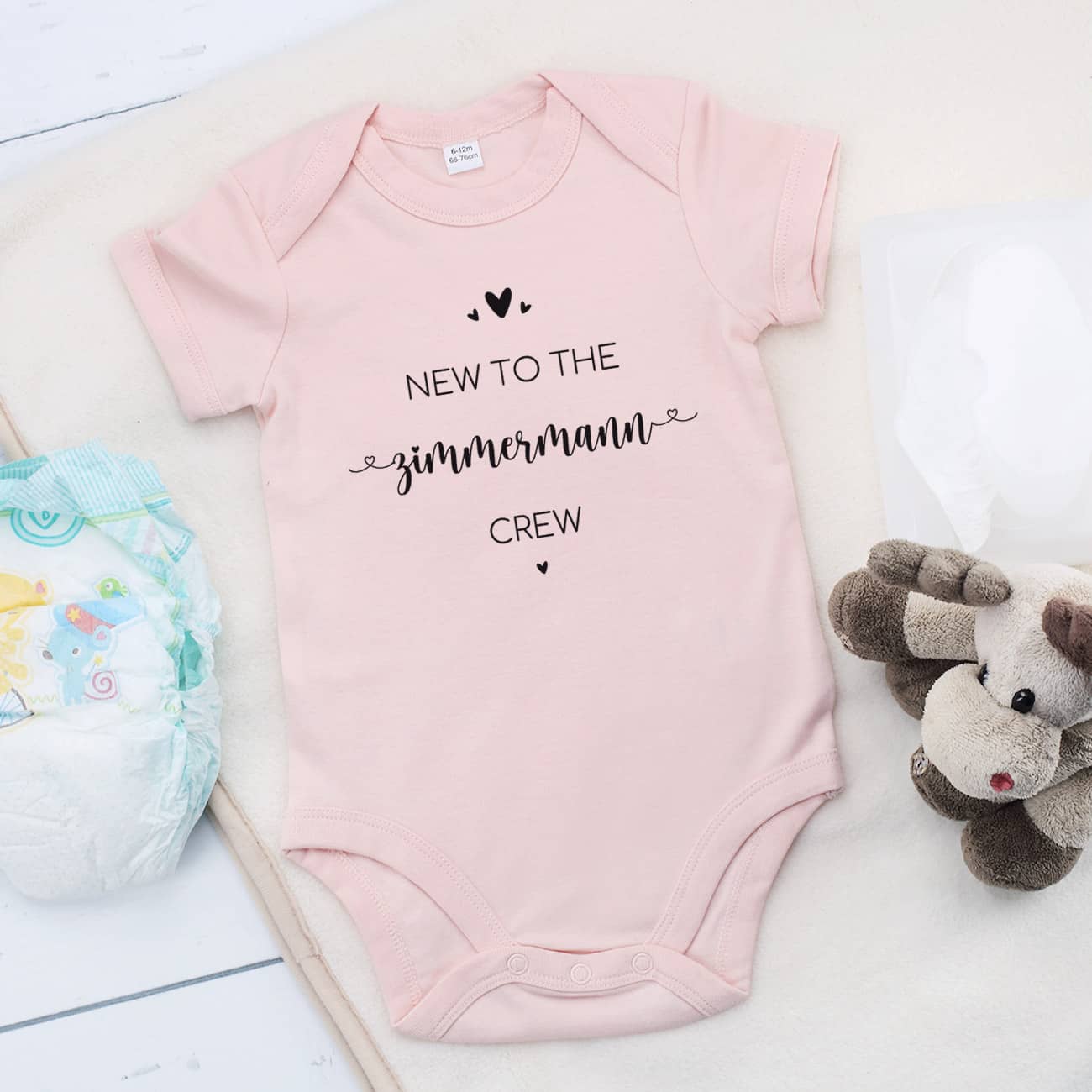 Personalisierter Babybody als Geschenk zur Geburt