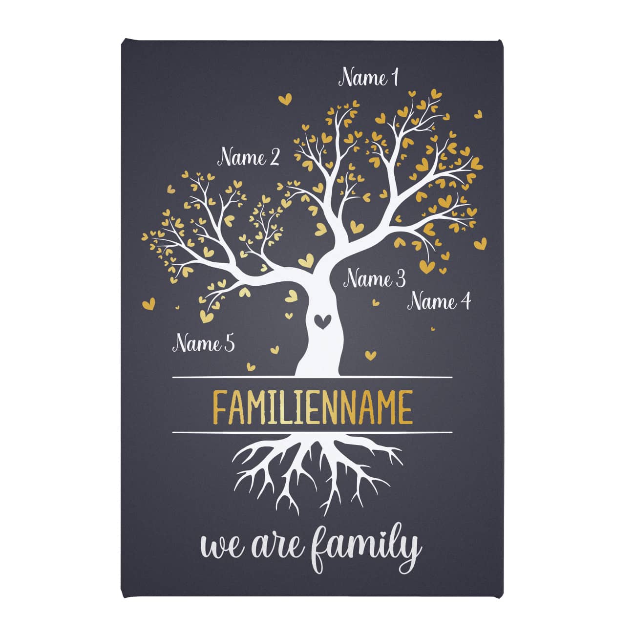 We are family - Leinwand mit Familien