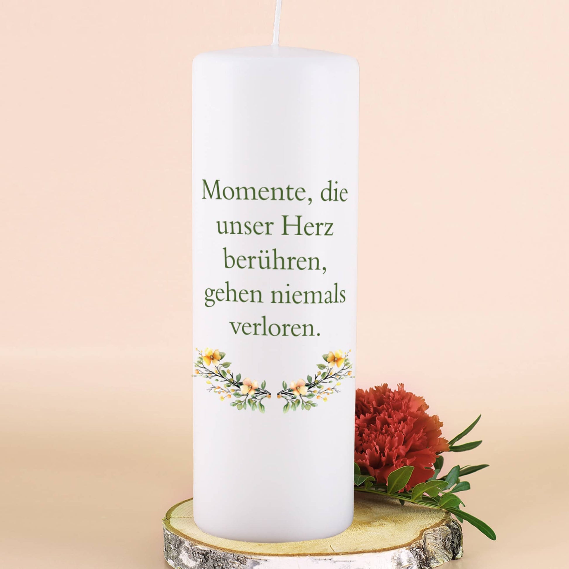 Romantische Kerze als tolles Hochzeitsgeschenk