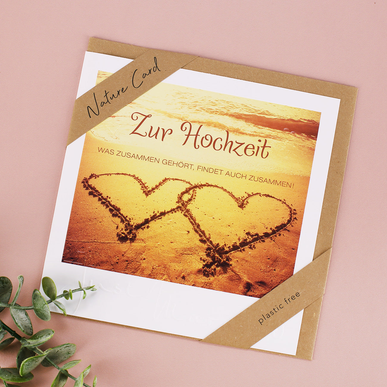 Karte zur Hochzeit - Zusammen - Nature Card