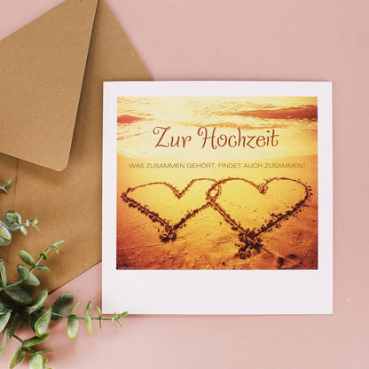 Karte zur Hochzeit - Zusammen - Nature Card