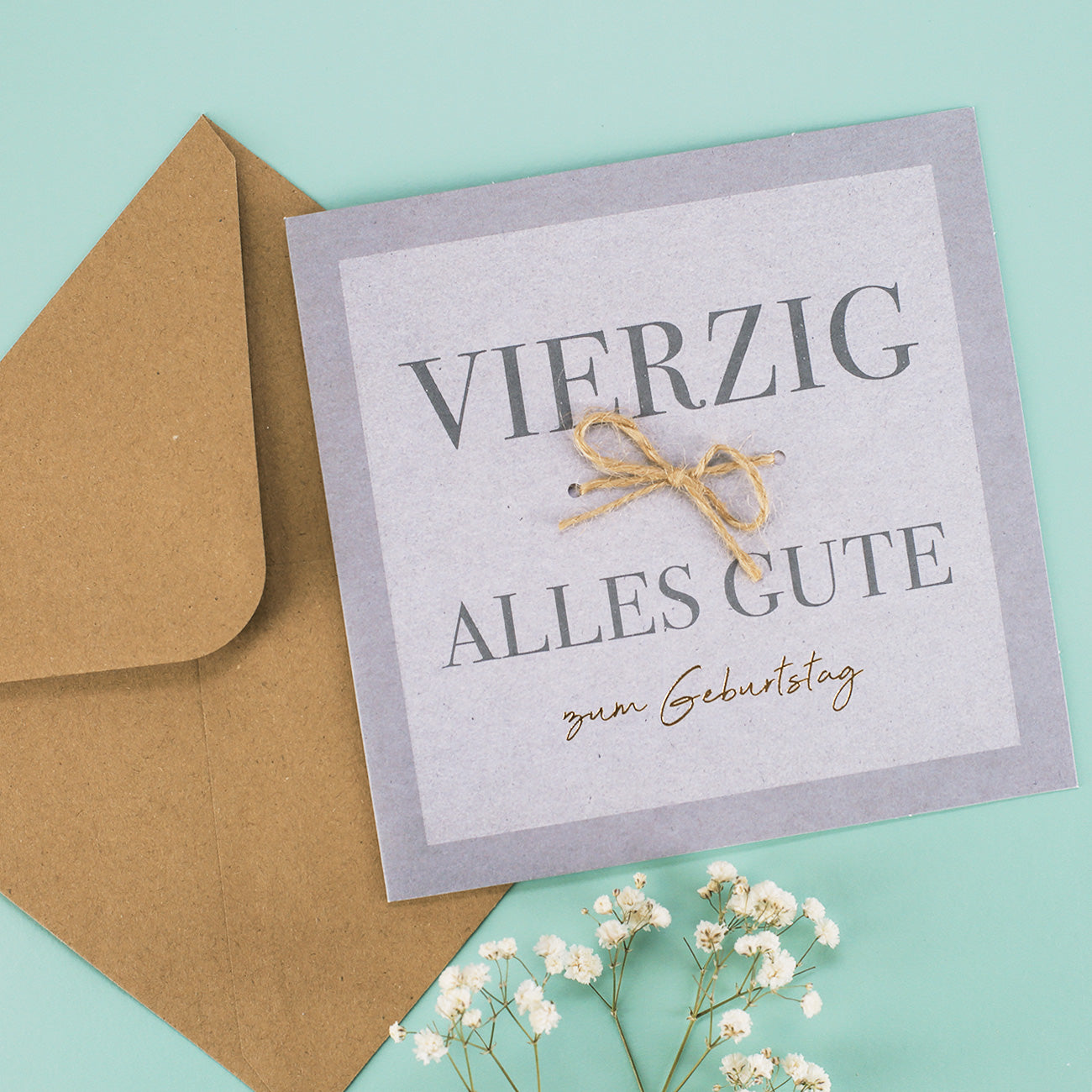 Karte zum 40. Geburtstag - Nature Card