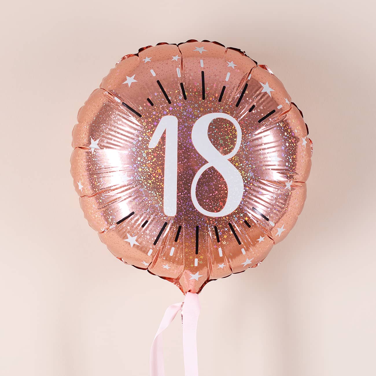 Folienballon rosé 18