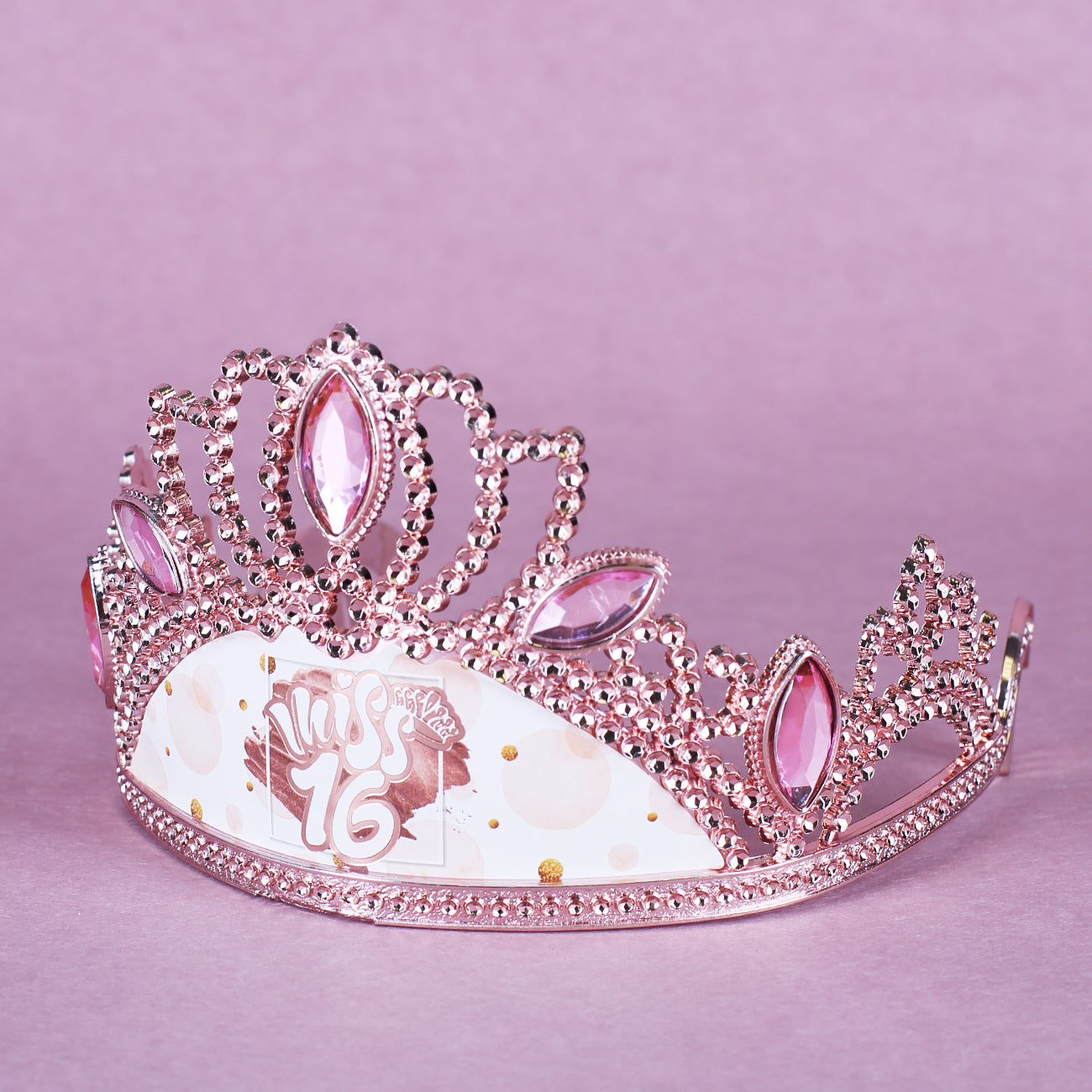 Diadem in Rosa für "Miss 16" zum Geburtstag