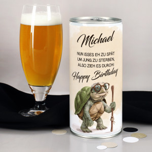 Bierdose personalisiert zum Geburtstag