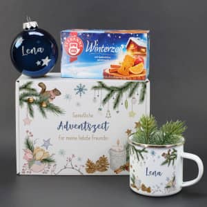 Geschenkset zu Weihnachten mit Tasse