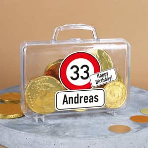 Personalisierte Geldkoffer zum Geburtstag