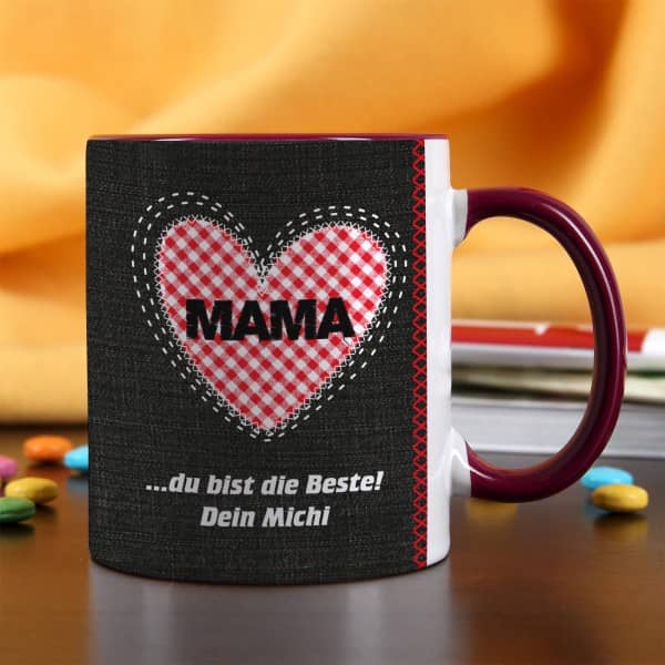 Tasse Herz Mit Namen Und Text