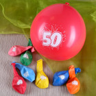 8 Luftballons zum 50. Geburtstag
