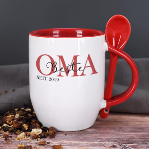 Löffeltasse für Oma personalisiert