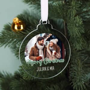 Weihnachtsbaumschmuck mit Foto