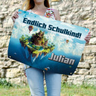 Pixel-Art Banner mit Name & Wunschtext bedruckt, 70x50 cm