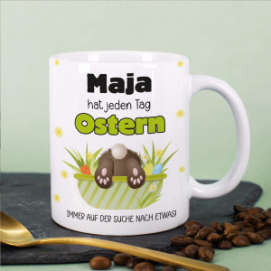 Tasse zu Ostern mit Name