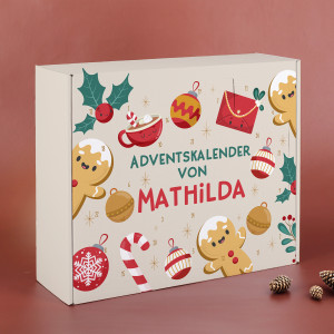 DIY Adventskalender mit Name bedruckt