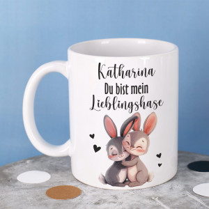 Tasse zu Ostern mit Name personalisiert