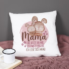 Mama, das Beste an mir, ich hab's von Dir - Flauschiges Kissen für Mamas