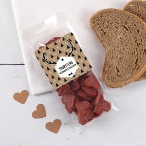 Salami Snack zu Weihnachten personalisiert