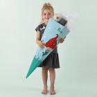 Schultüte für Mädchen mit kleiner Meerjungfrau und Wunschname