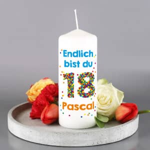 Dekoration zum 18. Geburtstag