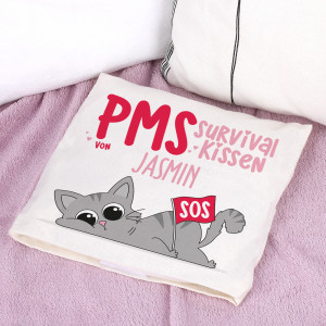 PMS Survival Kirschkernkissen mit Name