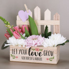 Let your love grow - Pflanzkorb zur Hochzeit mit Ihren Wunschnamen