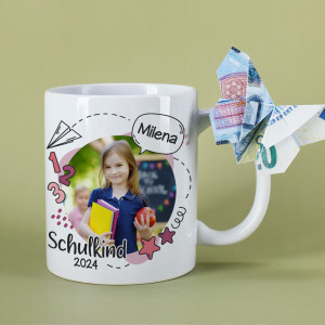 Tasse zur Einschulung mit Foto