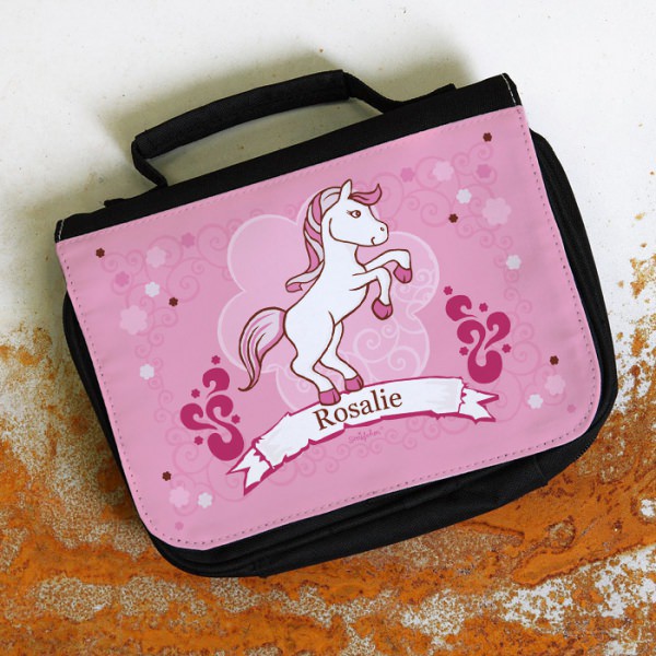 Kulturtasche für Mädchen Pony