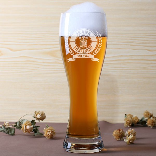 Personalisiertes Leonardo Weizen Bierglas Bierkenner 2_600x600