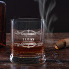 graviertes Whiskyglas mit Wunschname, Alter und Ort