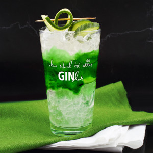 Gin-Glas mit Name bedruckt