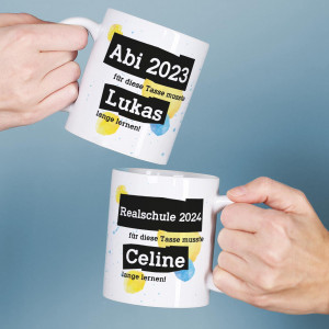 Tasse zum Abitur personalisiert