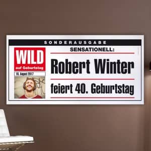 Geburtstagsbanner mit Foto