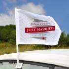 persönliche Hochzeitsflagge -Just Married-