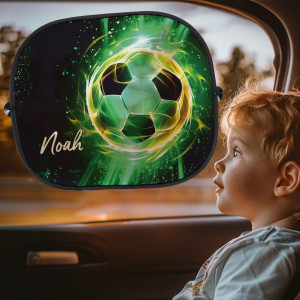 Auto Fensternetz für Kinder mit Fußball & Name